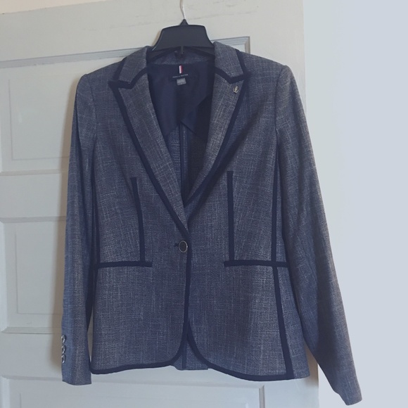 Tommy Hilfiger Jackets & Blazers - Host Pick: TOMMY HILFIGER Single Button Navy Blazer – Size 8